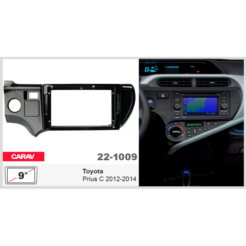 Adapter frame for Toyota Prius C Carav 22-1009