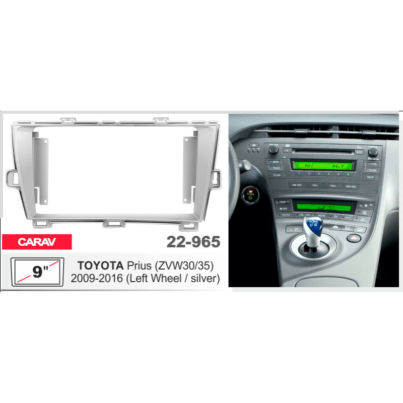 Adapter frame for Toyota Prius Carav 22-965