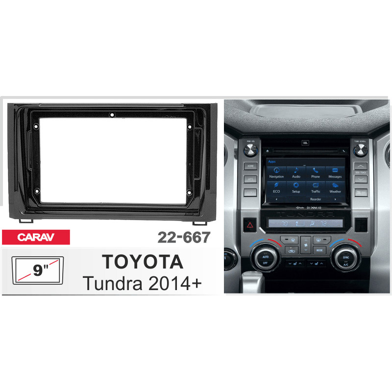 Adapter frame for Toyota Tundra Carav 22-667