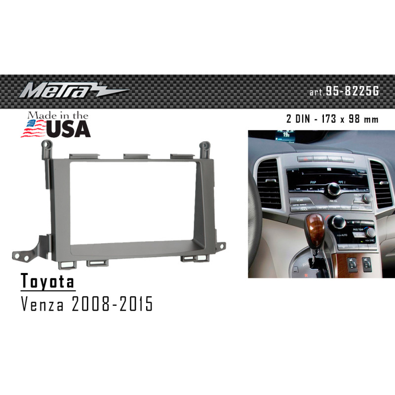Adapter frame for Toyota Venza Metra 95-8225G
