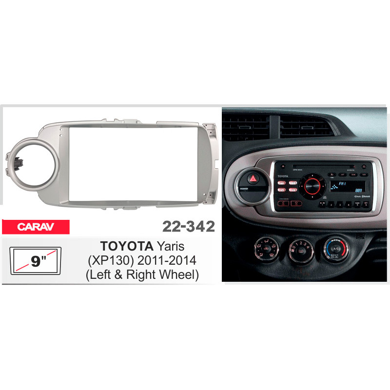 Adapter frame for Toyota Yaris Carav 22-342