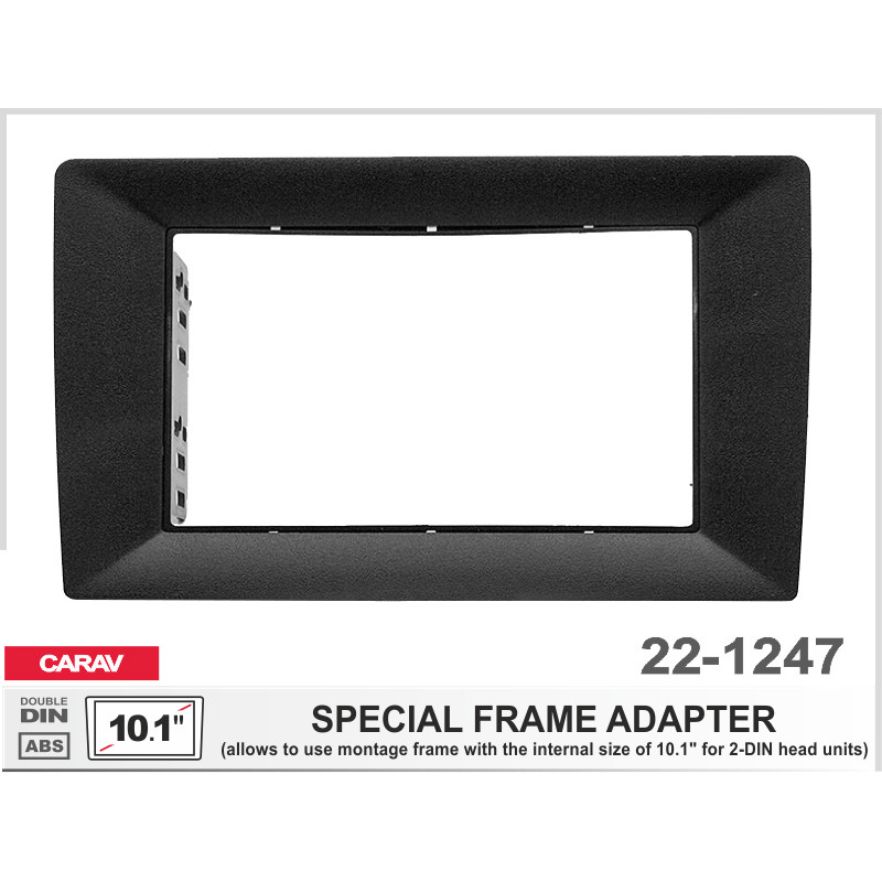 Universal adapter frame 10.1" for 2 DIN Carav 22-1247