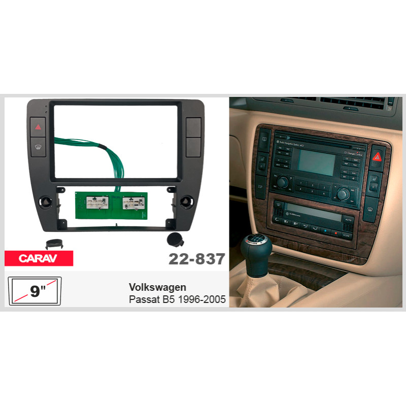 Adapter frame for Volkswagen Passat B5 Carav 22-837