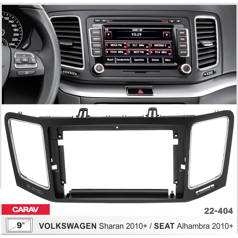Adapter frame for Volkswagen Sharan, Seat Alhambra Carav 22-404
