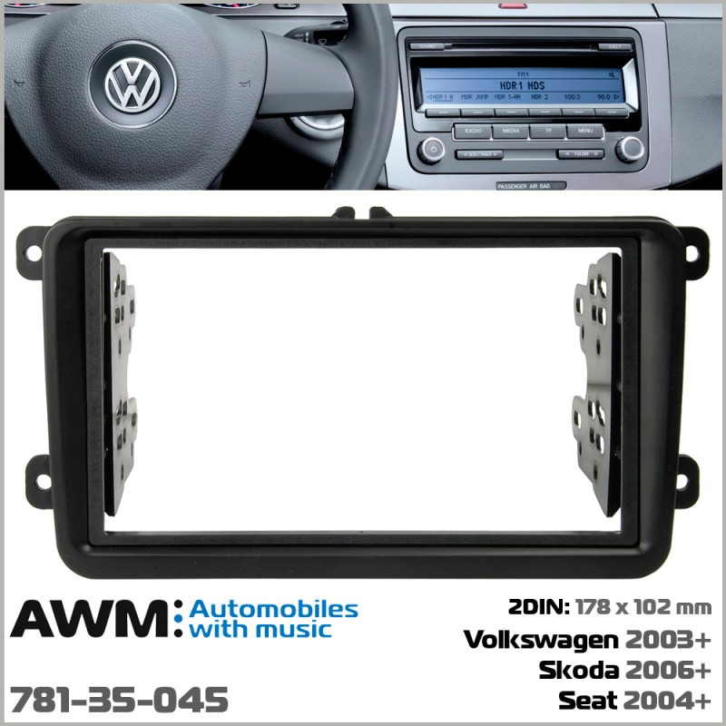 Adapter frame for Volkswagen, Skoda, Seat AWM 781-35-045