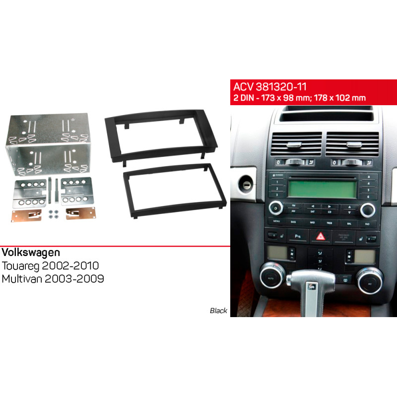 Adapter frame for Volkswagen Touareg, Multivan ACV 381320-11