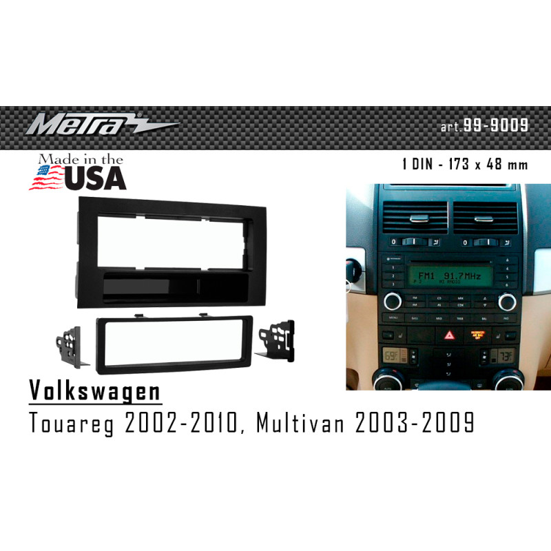 Adapter frame for Volkswagen Touareg, Multivan Metra 99-9009
