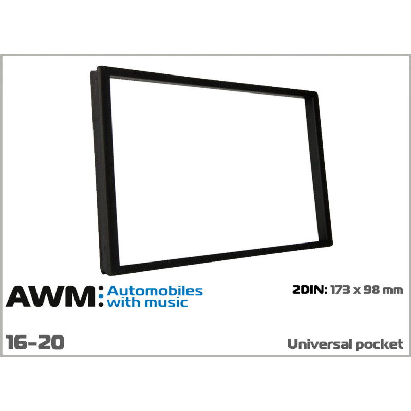 Decorative universal frame 2 DIN AWM 16-20