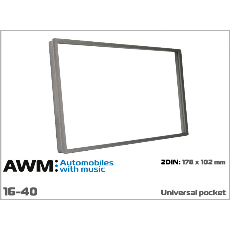 Decorative universal frame 2 DIN AWM 16-40