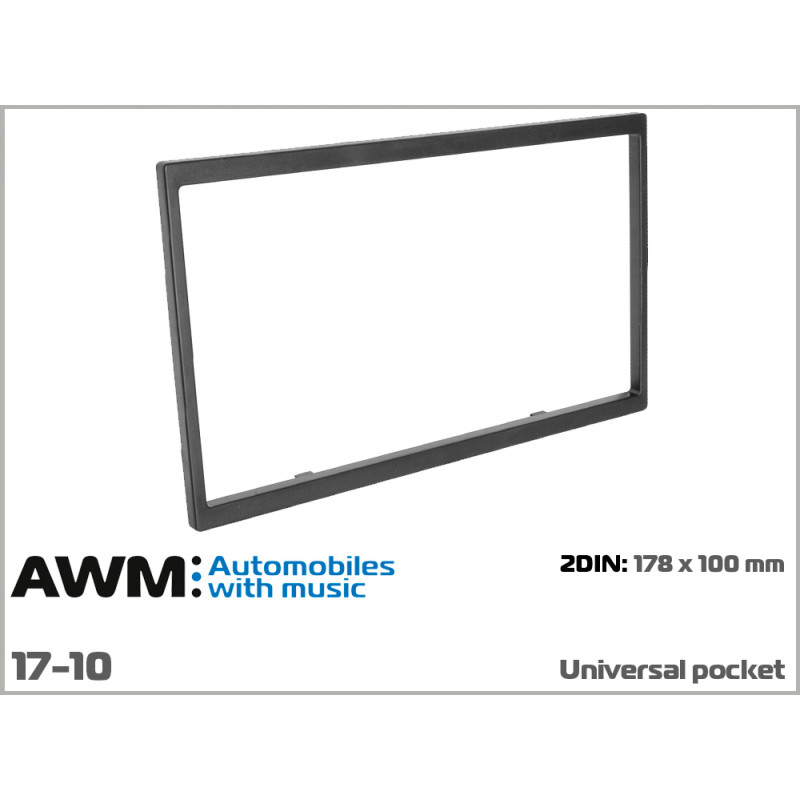 Decorative universal frame 2 DIN AWM 17-10