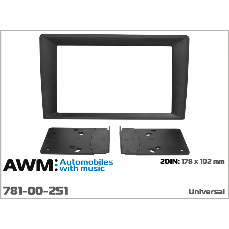 Decorative universal frame 2 DIN AWM 781-00-251