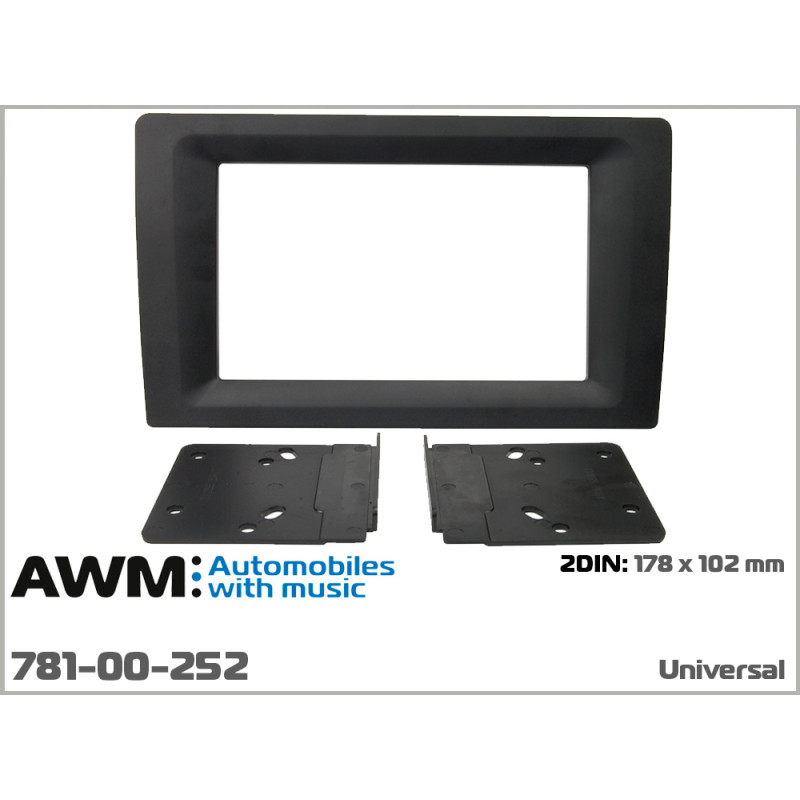 Decorative universal frame 2 DIN AWM 781-00-252