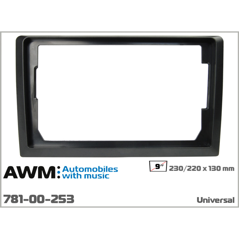 Universal decorative adapter frame 10,1" for 9" AWM 781-00-253