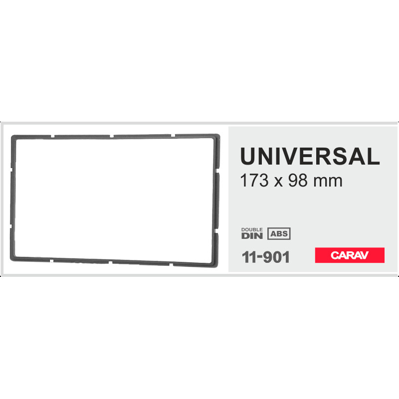 Universal frame 2 DIN Carav 11-901