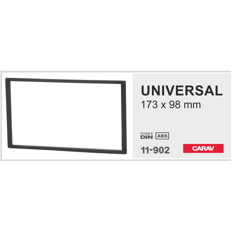 Universal frame 2 DIN Carav 11-902