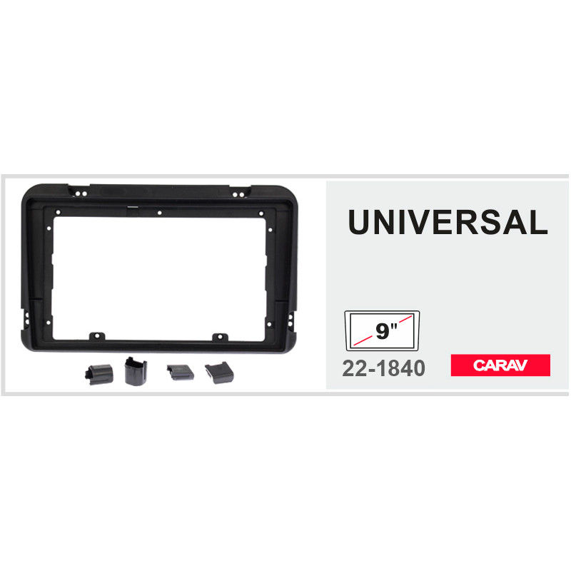 Universal car stereo mount 9" Carav 22-1840