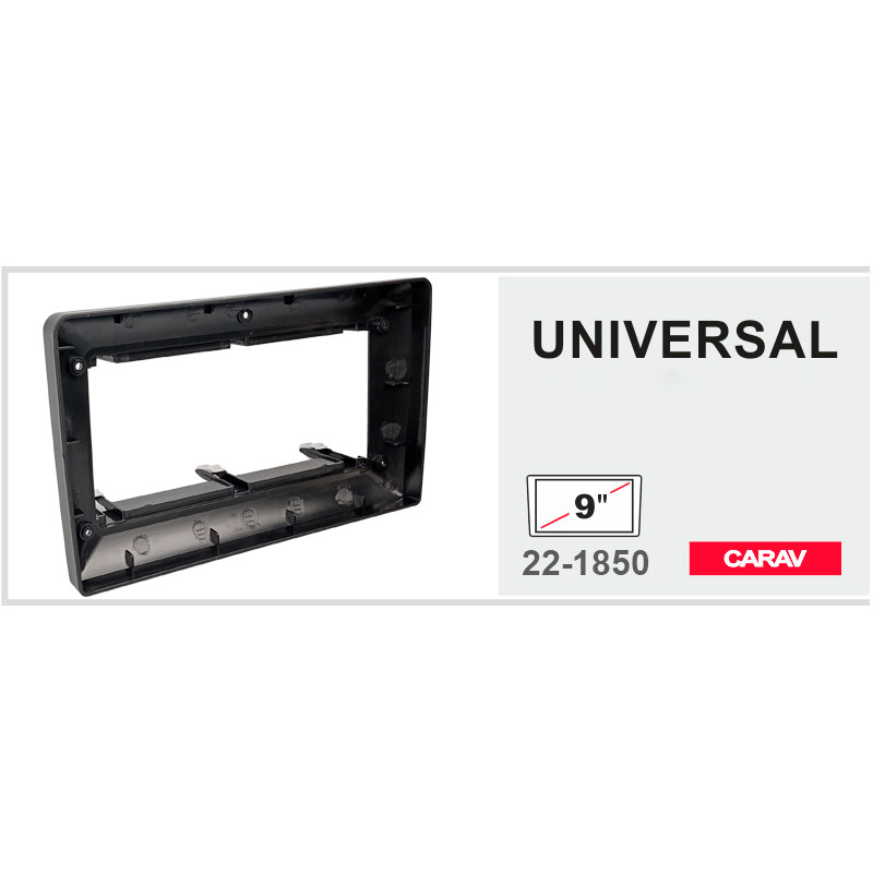 Universal car stereo mount 9" Carav 22-1850
