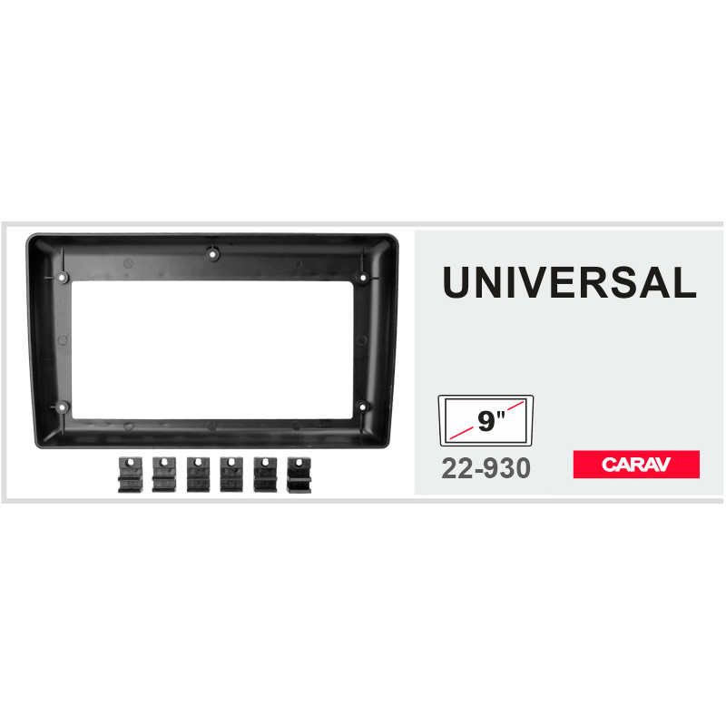 Universal car stereo mount 9" Carav 22-930