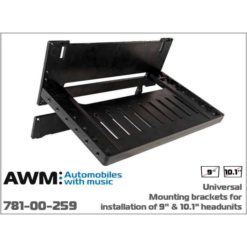 Universal rear radio grille mount 9", 10.1" AWM 781-00-259