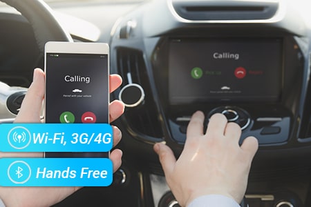 Гучний зв'язок Bluetooth і підключення до 4g інтернету