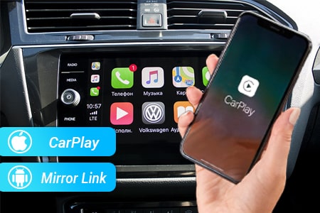 Вбудований Apple CarPlay в магнітолі Touareg 02-10, Multivan 2007+